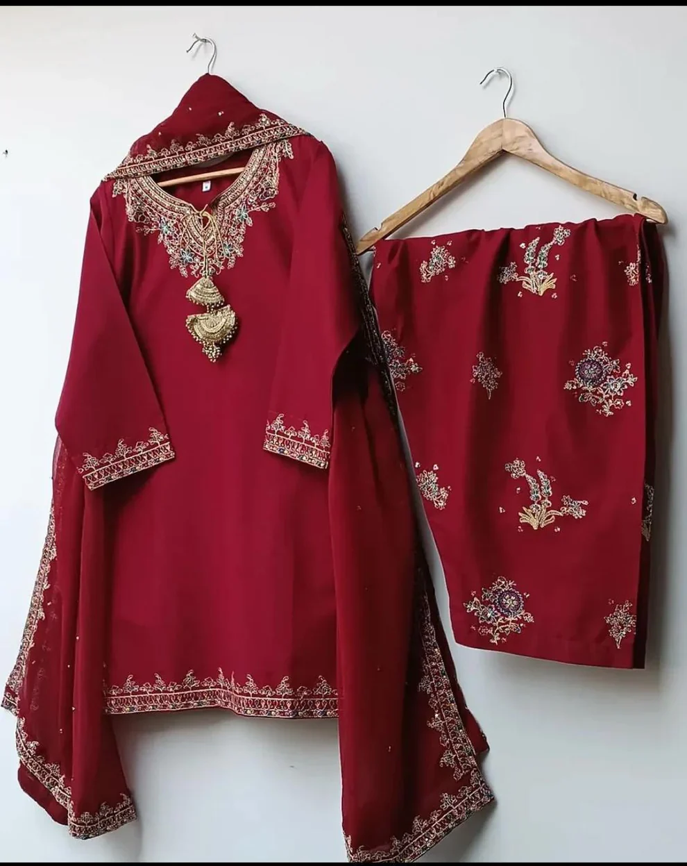 Inza 3PC Stitched Dress - Image 2