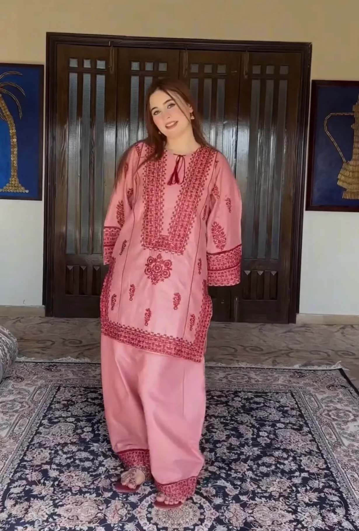 Jugnu Pink Dress - Image 5