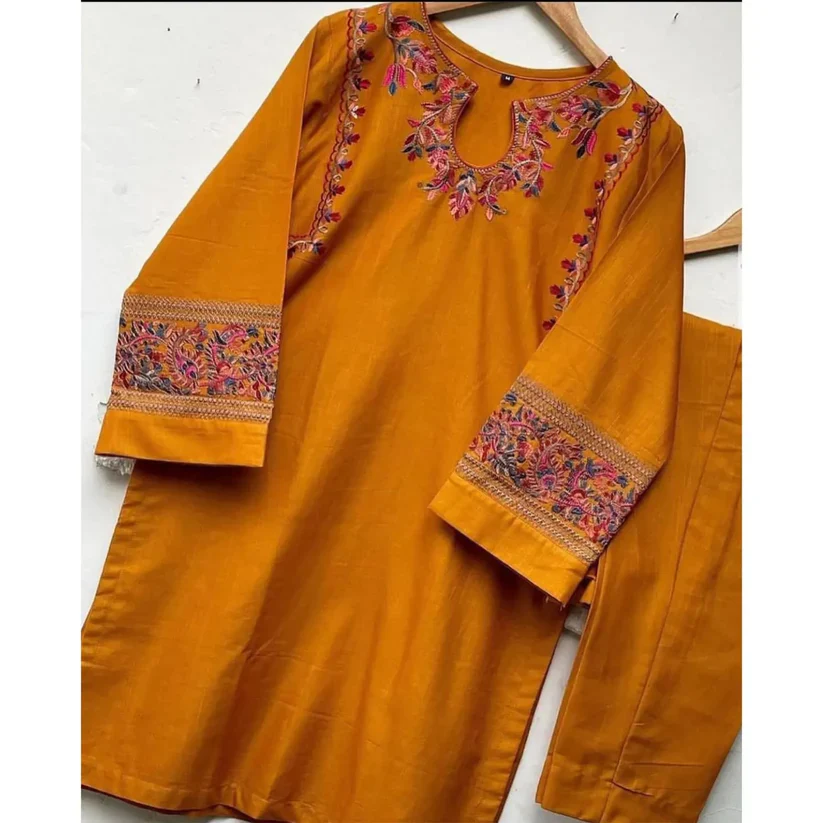 Khaddar Embroidery Two Piece - Image 3