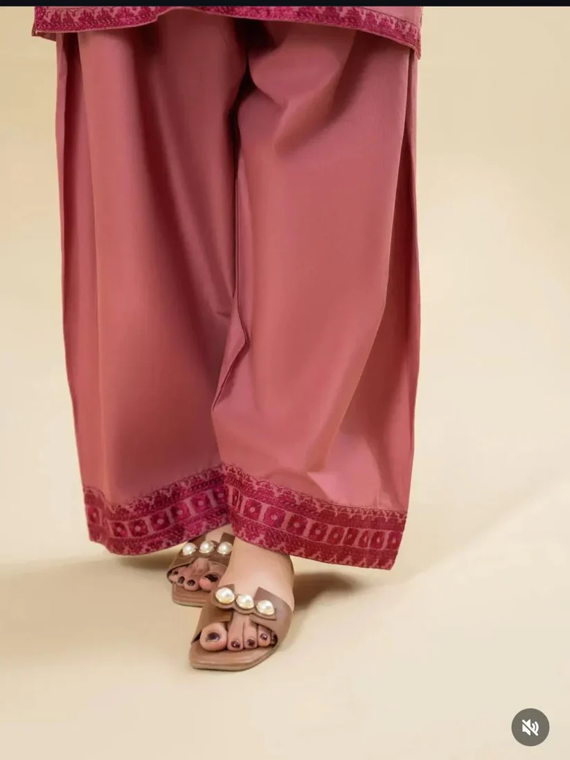 Pink bloom Stitched Dress - Image 5
