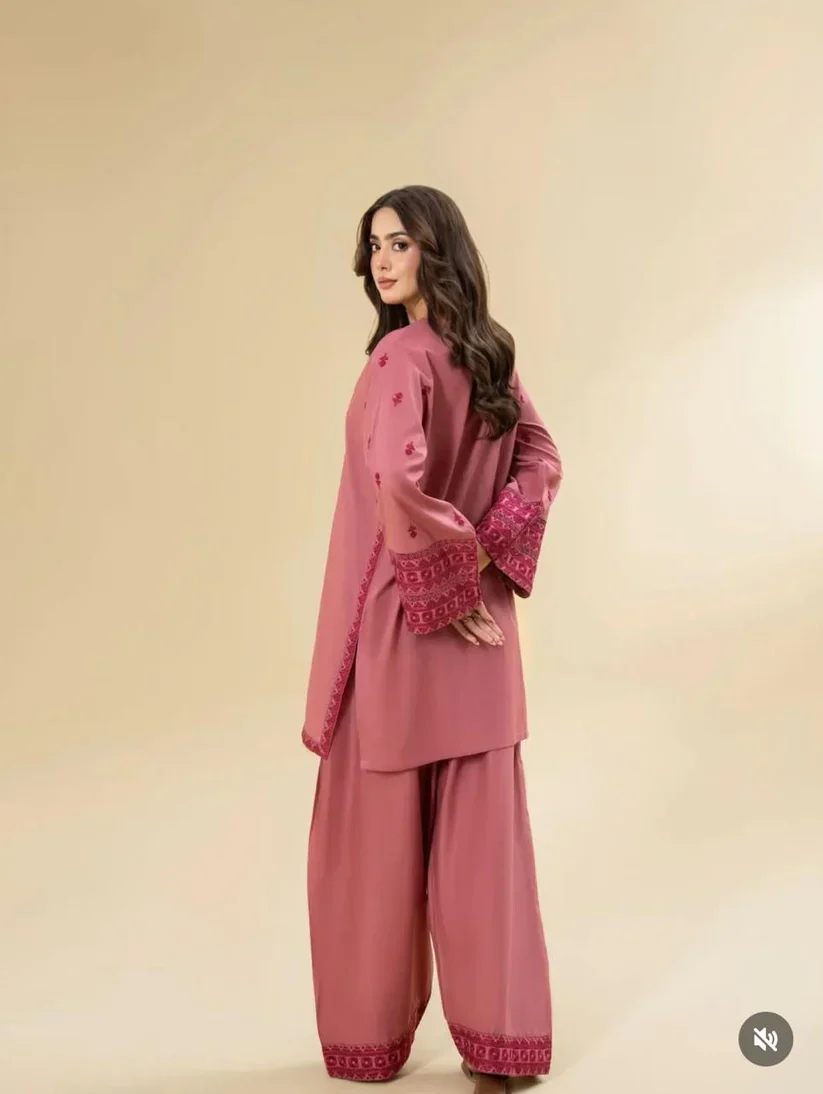 Pink bloom Stitched Dress - Image 7