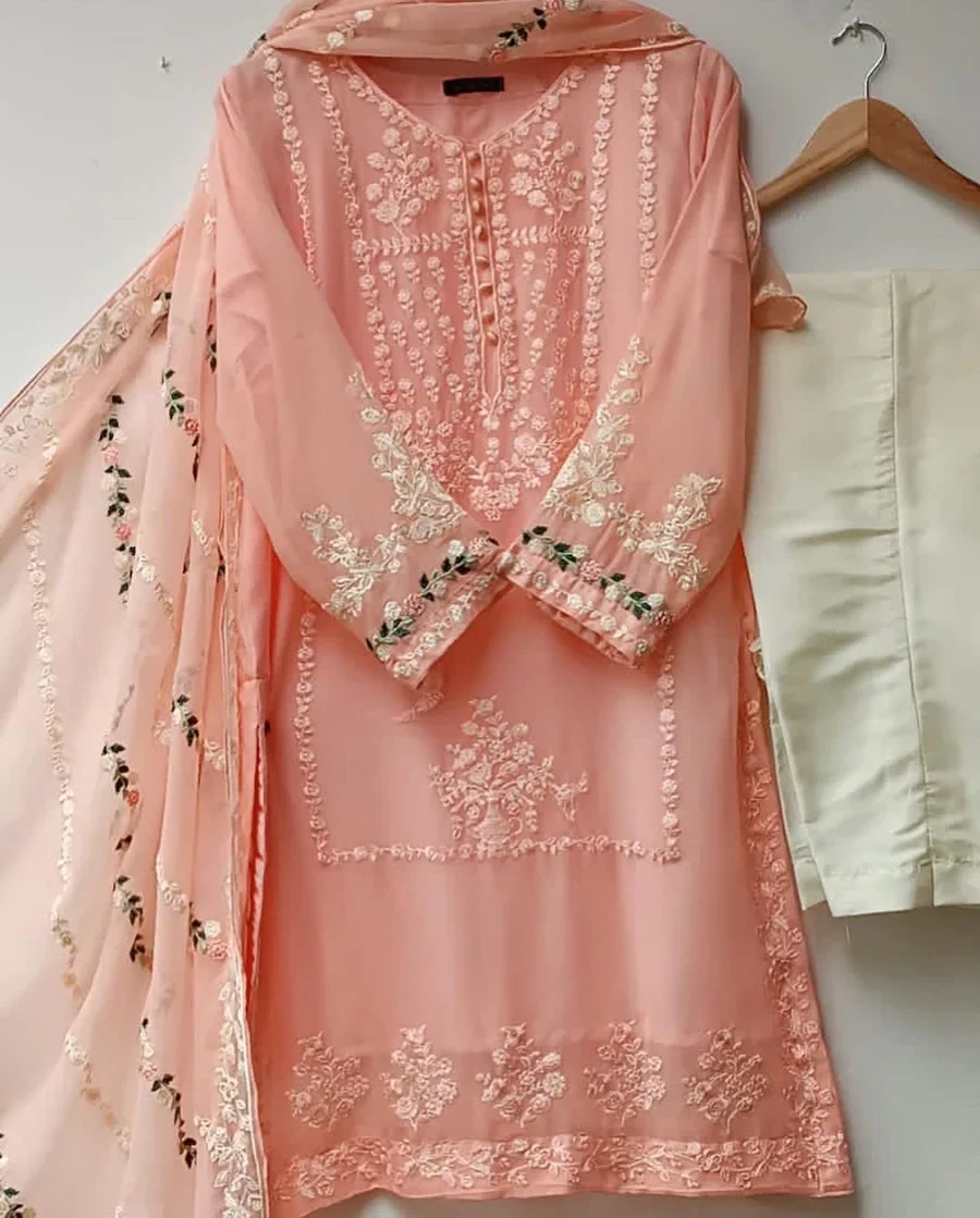 Safina Embriodery Three Piece - Image 5