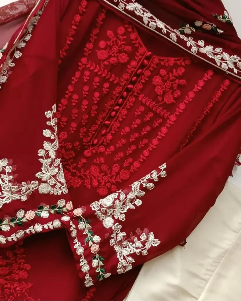 Safina Embriodery Three Piece - Image 6