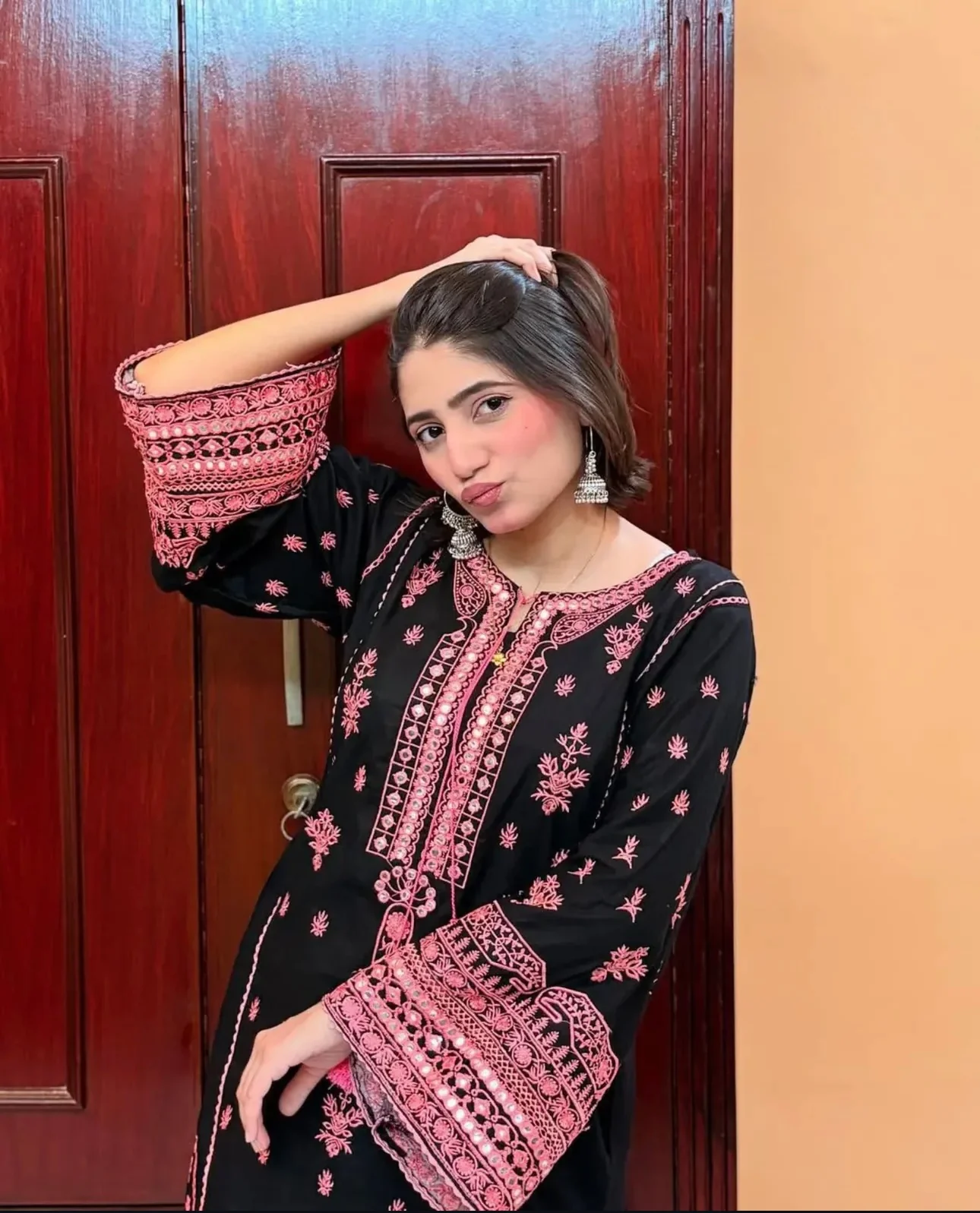 Sayira Embroiderd Stitched Dress - Image 6