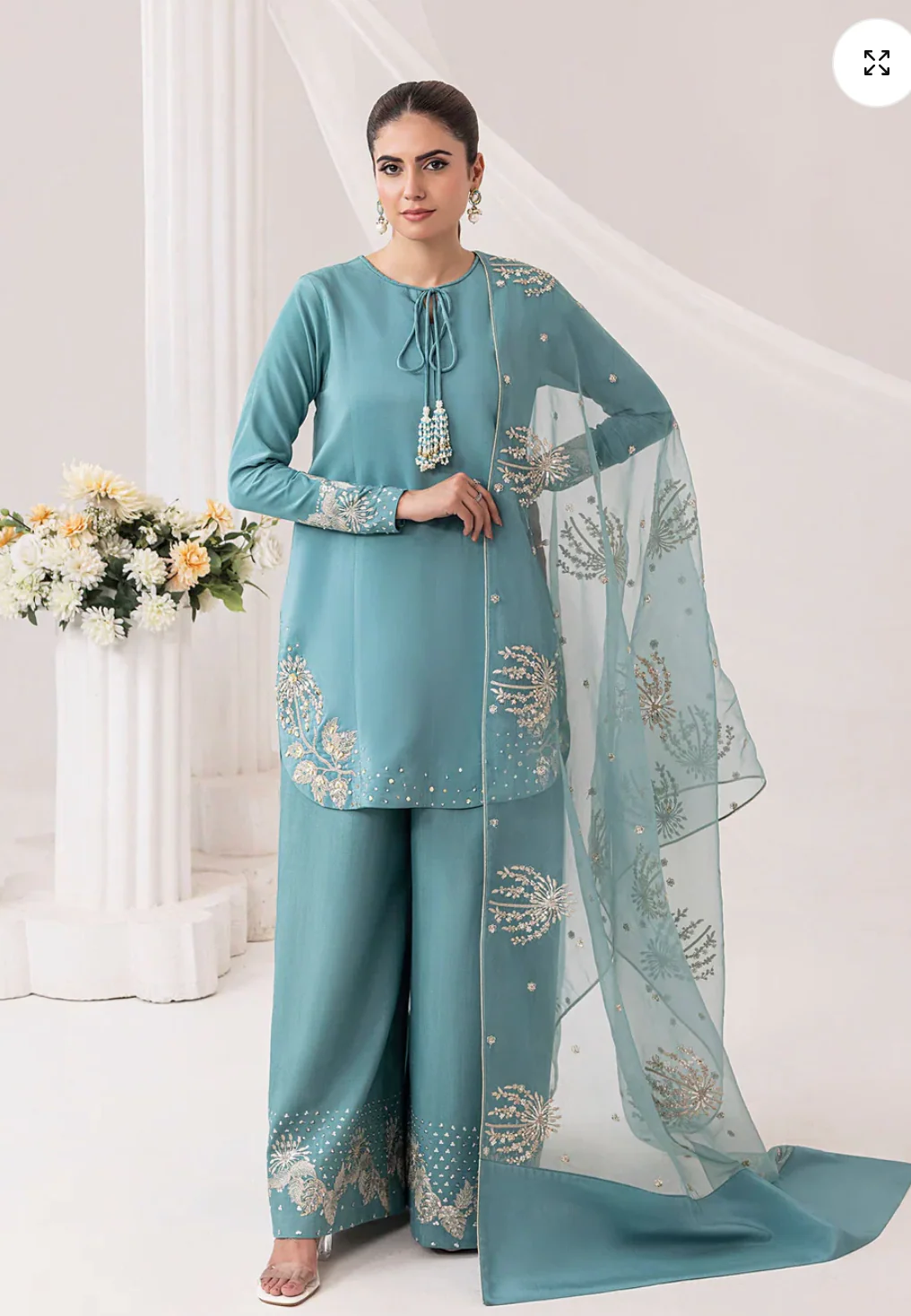 Zaibba Embroidered 3Pc - Image 5