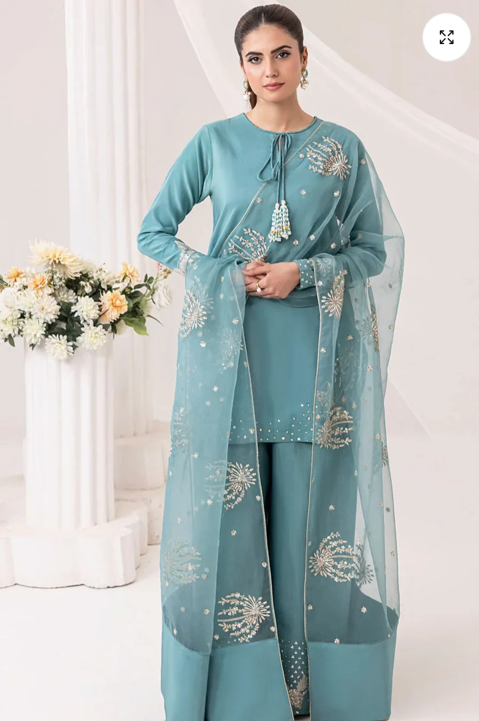 Zaibba Embroidered 3Pc - Image 9