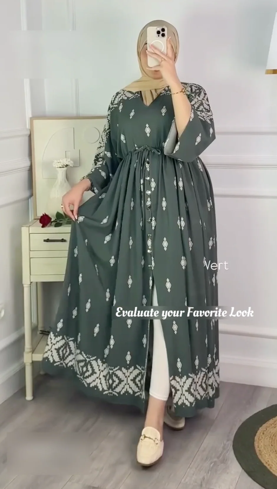 Zervia Stitched Frock - Image 4